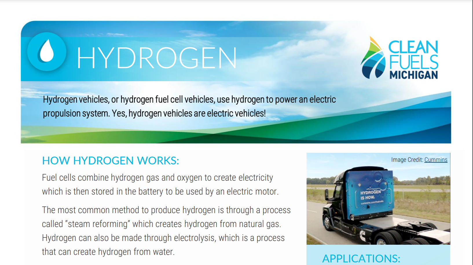 Hydrogen Fuel Profile Clean Fuels Michigan