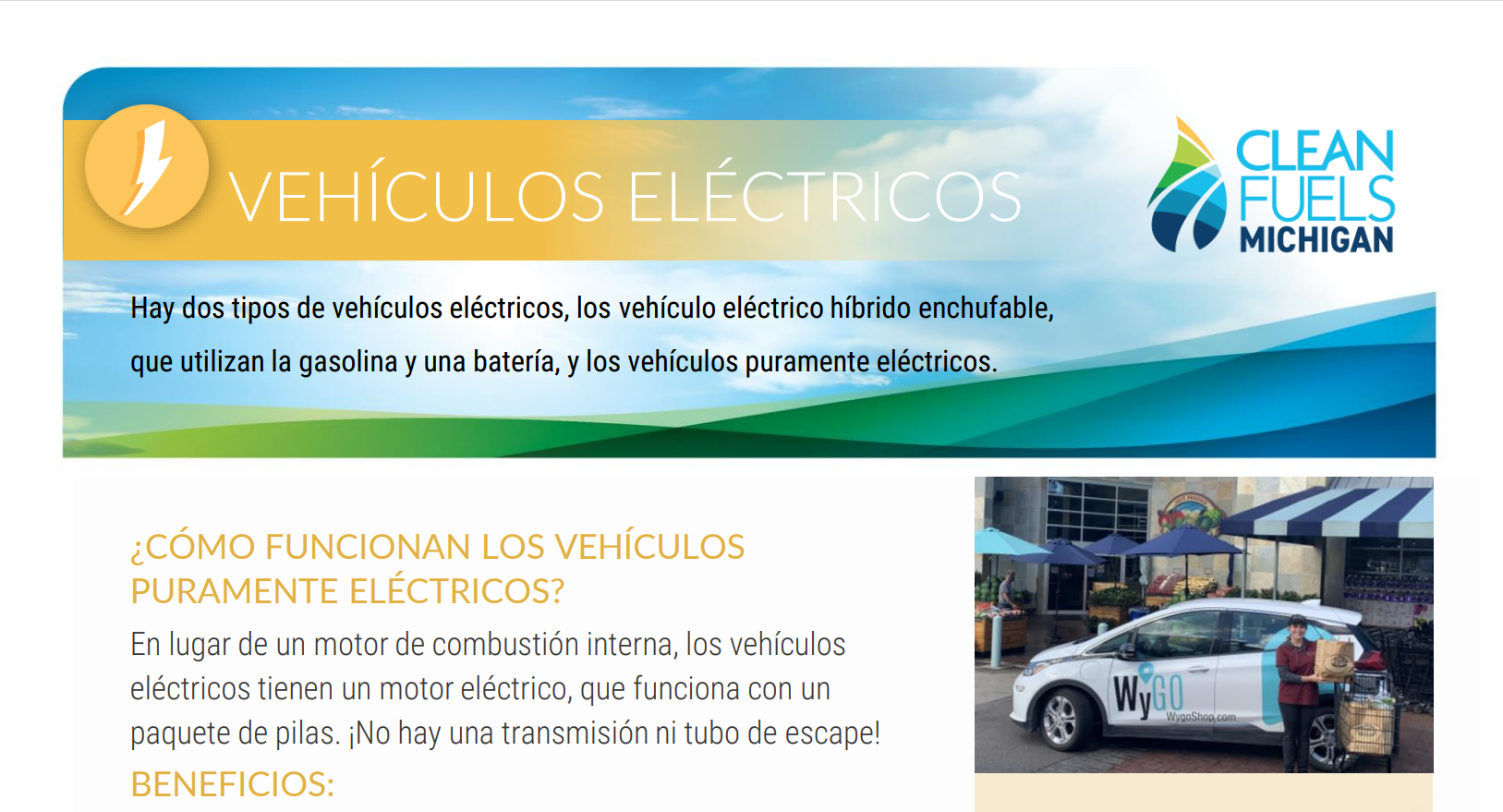 Vehículos Eléctricos (Perfil de Combustible en Español) Clean Fuels